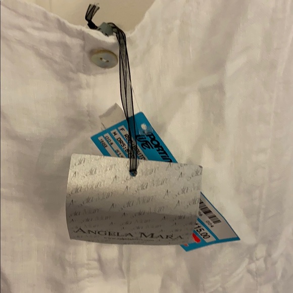 BNWT white linen Angela Mara sundress - Picture 2 of 3